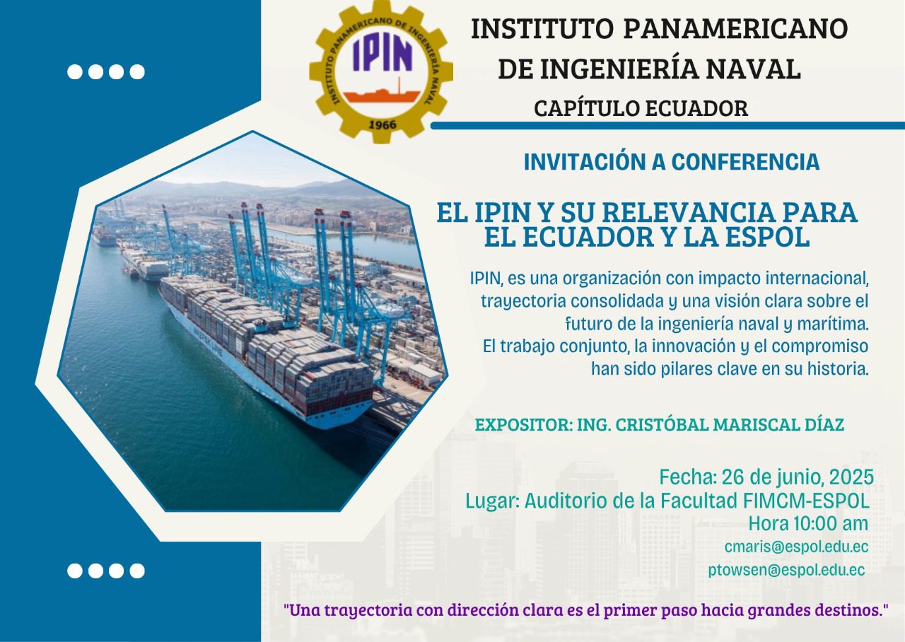 Conferência O IPIN e sua Relevância para o Equador e a ESPOL